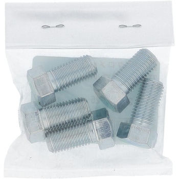 7T小形六角ボルト 全ねじ (鉄/三価めっき)(パック品) OHSATO(大里)