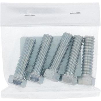 7T小形六角ボルト 全ねじ (鉄/三価めっき)(パック品) OHSATO(大里)