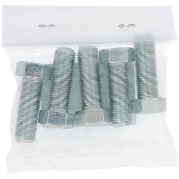 7T小形六角ボルト 全ねじ (鉄/三価めっき)(パック品) OHSATO(大里)