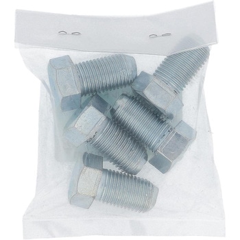 7T小形六角ボルト 全ねじ (鉄/三価めっき)(パック品) OHSATO(大里)