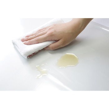 ズレ防止つき透明ダイニングシート 明和グラビア