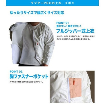 蜂防護服 ラプターPRO GALE 手袋(V-5)セット 丸和ケミカル