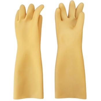 天然ゴム極厚ロング手袋(ベージュ) 丸和ケミカル