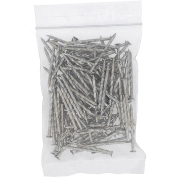 スクリュー釘 平頭 (鉄/ユニクロめっき) 約250G(パック品) OHSATO(大里)