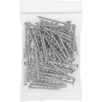 スクリュー釘 平頭 (鉄/ユニクロめっき) 約250G(パック品) OHSATO(大里)