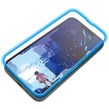 iPhone 16e/14/13/13 Pro ガラスフィルム 高透明 光反射軽減 ブルーライトカット Gorilla(R) エレコム