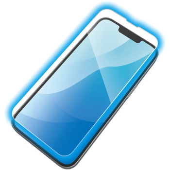 iPhone 16e/14/13/13 Pro ガラスフィルム 高透明 ブルーライトカット 表面硬度10H 指紋防止 エレコム