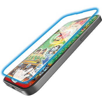 iPhone 16e/14/13/13 Pro ガラスフィルム 高透明 ブルーライトカット ゲーム最適 指すべり長持ち エレコム