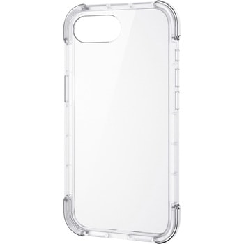 iPhone 16e ケース ハイブリッド カバー 衝撃吸収 軽量 背面カメラ保護 メタルステッカー付 - エレコム