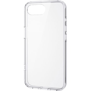 iPhone 16e ケース ハイブリッド 衝撃吸収 カメラレンズ保護設計 メタルステッカー付 背面ガラス 硬度9H エレコム