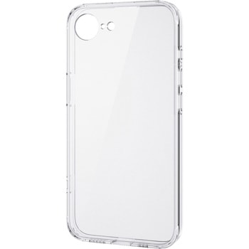 iPhone 16e ケース ハイブリッド 衝撃吸収 カメラレンズ保護設計 メタルステッカー付 硬度5H 極限保護 エレコム