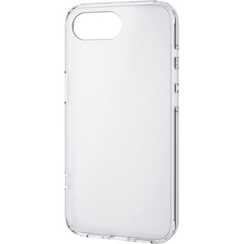 iPhone 16e ケース ハイブリッド 衝撃吸収 カメラレンズ保護設計 メタルステッカー付 背面マット エレコム