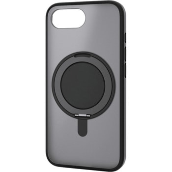iPhone 16e ケース ハイブリッド カバー 衝撃吸収 磁力吸着ワイヤレス充電対応 360度回転スタンド機能付 エレコム