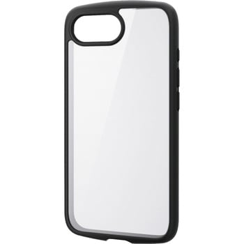 iPhone 17e / 16e ケース ハイブリッド カバー 衝撃吸収 軽量 薄型 メタルステッカー付 背面ガラスクリア エレコム