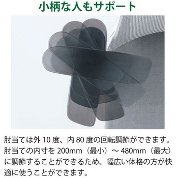 エフチェア メッシュハイバック 可動肘 ハンガー付<配送時組立サービス付> イトーキ