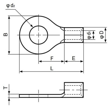 丸型端子(R形) JST(日本圧着端子製造)