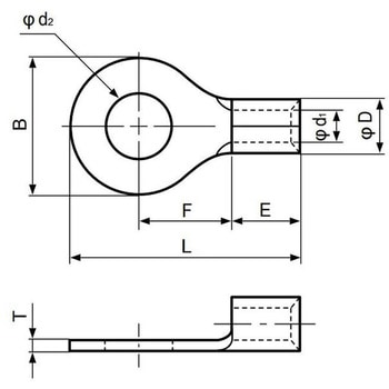 丸型端子(R形) JST(日本圧着端子製造)