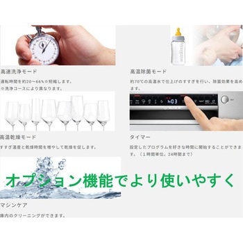 ビルトイン食洗機 スタンダードシリーズ ドア面材取付タイプ 余熱乾燥方式 BOSCH(ボッシュ)