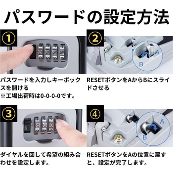 ダイヤル式 セキュリティボックス プラスチックモデル ZATTA
