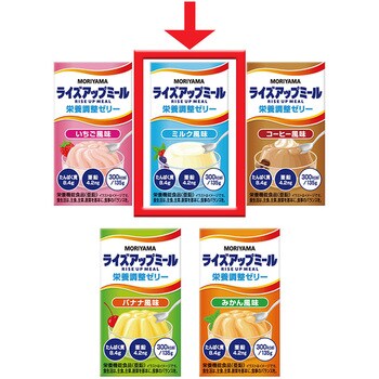 MORIYAMAライズアップミール 栄養調整ゼリー ミルク風味 ライズアップミール