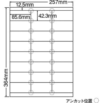 まとめ) 東洋印刷 ナナワード シートカットラベル マルチタイプ A4 24