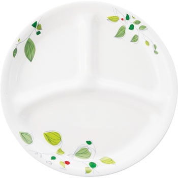 グリーンブリーズランチ皿 CORELLE(コレール) 仕切り皿・ランチプレート 【通販モノタロウ】