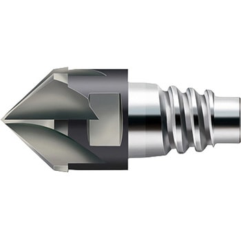 ConeFitヘッド交換式 超硬面取りエンドミル90° TAXコート プロトティップ