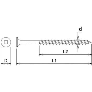 HC 四角穴コース #2ビット付 - ダイドーハント(旧:大同製鋲所)