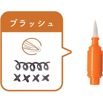 万年筆 ペン先のつけペン hocoro ブラッシュ セーラー万年筆