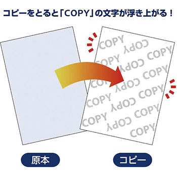 コピー偽造予防用紙 浮き文字タイプ ヒサゴ 情報保護ラベル