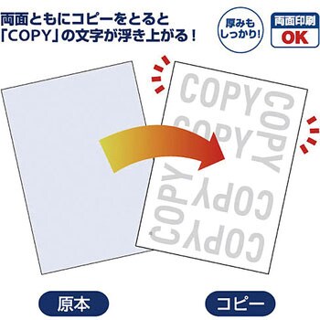 コピー偽造予防用紙 浮き文字タイプ両面 ヒサゴ 情報保護ラベル