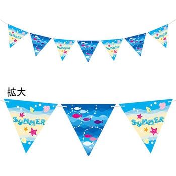 マリンオーシャンフラッグガーランド アルファ[販促]