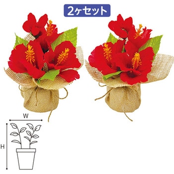 ハイビスカス ジュートラッピングセット - アルファ[販促]