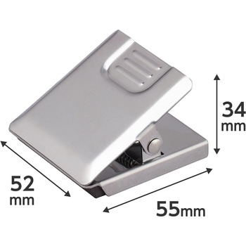 マグネットクリップ ステンレス 角型 モノタロウ