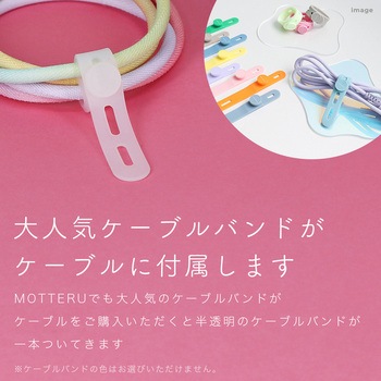 グラデーションケーブル 急速充電 データ転送対応 USB-C to USB-C 1m アクアカラー MOTTERU