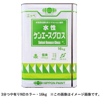 水性ケンエースグロス 3分つや有り ニッペ推奨NDカラー 16kg ニッぺ(日本ペイント)