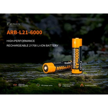 リチウムイオン専用充電電池 6000mAh FENIX(フェニックス)