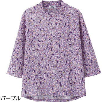 8216747分袖後ろ長めTシャツ 愛情介護