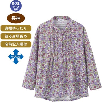 821678ワンタッチテープピンタックブラウス 愛情介護