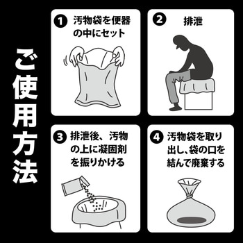 非常用トイレの凝固剤【長期保存可能】 サンコー