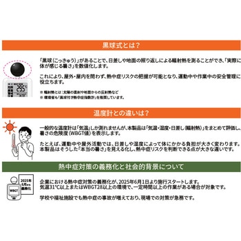 黒球式熱中症指数計 RABLISS