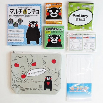 ポーチ入り防災グッズセット くまモン そなえる.com