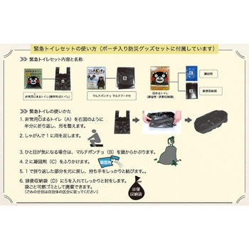 ポーチ入り防災グッズセット くまモン そなえる.com