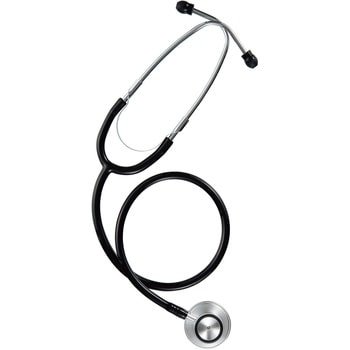 マツヨシ エコノミー聴診器 ダブル MY-NS0710BK(ブラック) 松吉医科器械