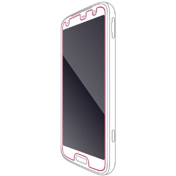 らくらくスマートフォン F-53E ガラスフィルム 高透明 表面硬度10H 指紋防止 飛散防止 気泡防止 エレコム