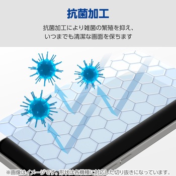 Galaxy S25 SC-51F フィルム 画面内指紋認証対応 アンチグレア 抗菌 指紋防止 反射防止 マット 気泡防止 エレコム