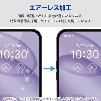 Galaxy S25 SC-51F フィルム 画面内指紋認証対応 アンチグレア 抗菌 指紋防止 反射防止 マット 気泡防止 エレコム