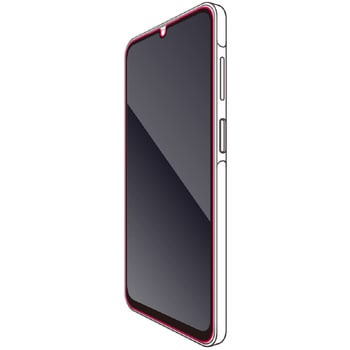 Galaxy A25 5G ガラスフィルム 高透明 フルカバー 表面硬度10H 角割れ防止 フレーム付 指紋防止 飛散防止 エレコム