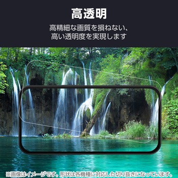 Galaxy A25 5G ガラスフィルム 高透明 フルカバー 表面硬度10H 角割れ防止 フレーム付 指紋防止 飛散防止 エレコム