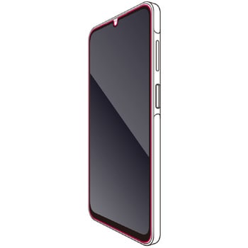 Galaxy A25 5G (SC-53F) ガラスフィルム 高透明 フルカバー 表面硬度10H 角割れ防止 フレーム付 指紋防止 飛散防止 エレコム